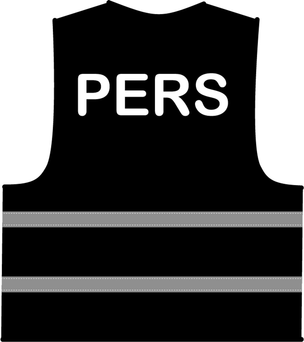 Pers hesje zwart