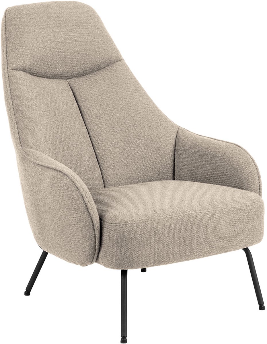 Giga Living Fauteuil Bertus - Stof - Beige - Zithoogte 40cm