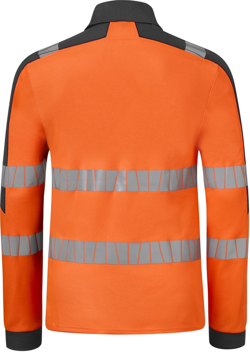 HAVEP Polo High Visibility+ 10079 - Fluo Oranje/Charcoal - M