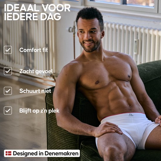 DANISH ENDURANCE Boxers de Bamboe Men's Sous-vêtements - confort de port ultime - 6 paires - Taille L