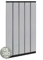 Bol.com O'DADDY® Vliegengordijn Lamellenhor - 118x260 cm - Deurgordijn - Hordeur - Aanpasbaar Ontwerp - Glasvezel - Deurhor Zwart aanbieding