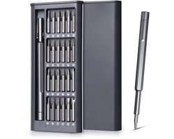 Precisie Schroevendraaierset 25-in-1 | Magnetisch & Compact | Torx, Phillips, Pentalobe, Tri-Wing & Meer | Geschikt voor iPhone, Laptop, Bril, Horloge & Elektronica