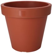 Pro Garden Plantenpot/bloempot Terras Master- dubbelwandig kunststof - terracotta - D60 x H55 cm - Voor buiten