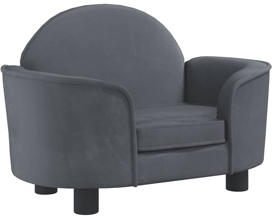 Hondenmand 70x48x22 cm fluweel zwart kopen