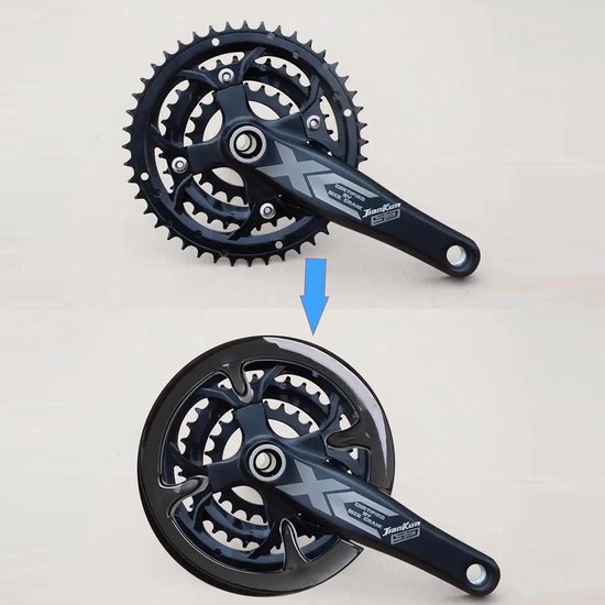 Gazelle crankstel 165mm cranks 44 tanden | Bikes to Remember