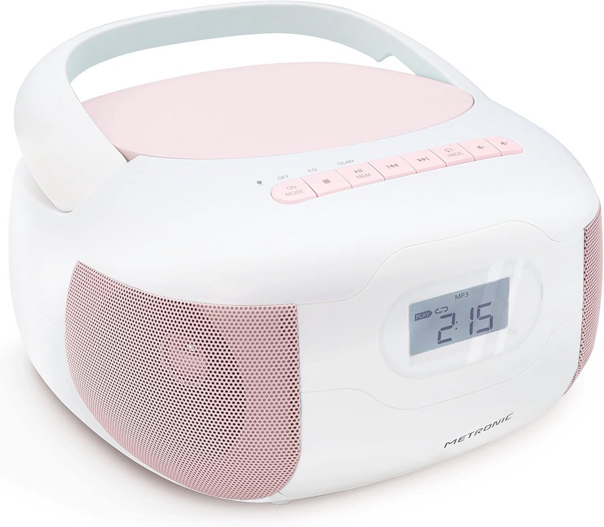 Draagbare CD-speler met Bluetooth en USB-poort - Roze