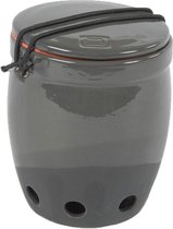 Fair Trade Original - Knoflookpot 'Cha' grijs keramiek O=11