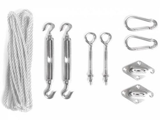 Sunfighters Waterdicht 4x5x5,4 Ivoor met bevestigingsset