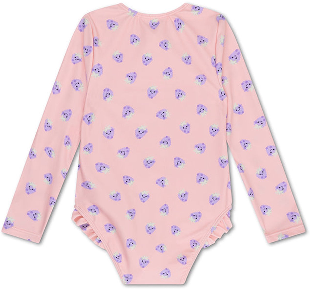 Swim Essentials UV Badpak Meisjes Met Lange Mouwen - Roze/Paars - Blackberry — afbeelding 2