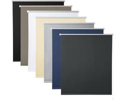 Verduisterend Thermisch Rolgordijn Zonder Boren 60x160cm - Antraciet