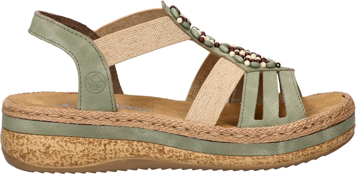 Rieker Sandalen Plat Sandalen Plat - Mint - Maat 36