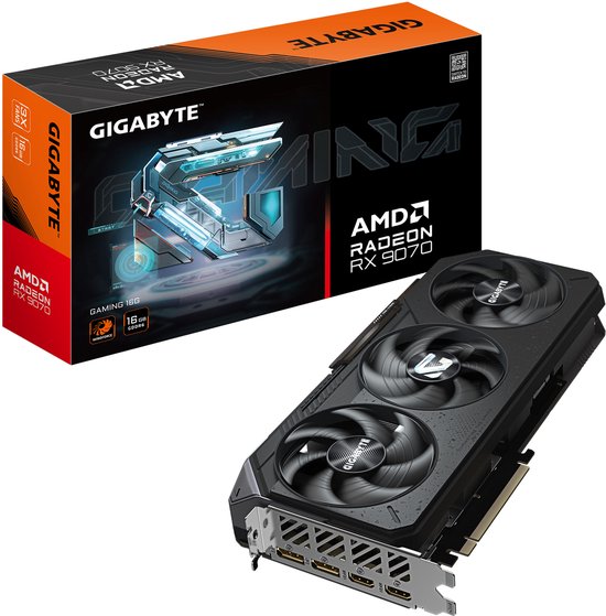 AMD Radeon RX 9070 16GB GDDR6 – PCIe 5.0, 2x HDMI / 2x DisplayPort