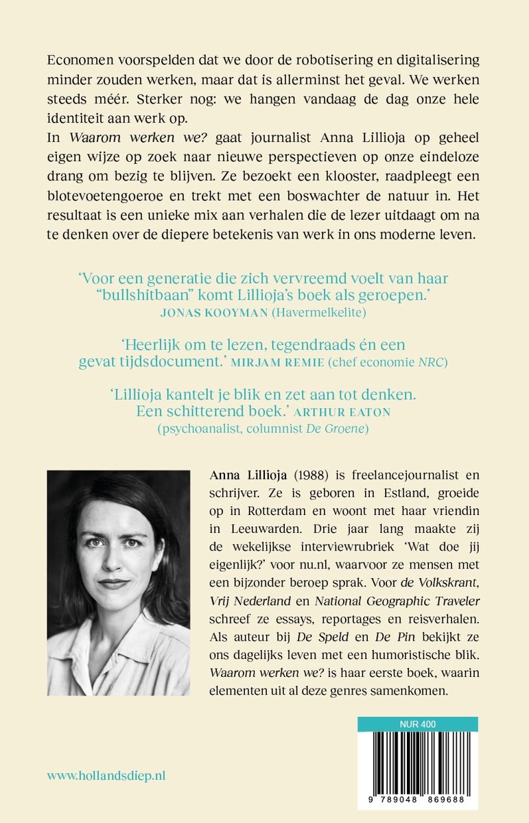 Waarom werken we? - back cover