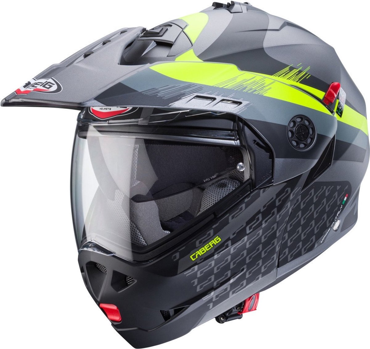 Caberg Tourmax X Sarabe Grijs Geel Systeemhelm - Maat L - Helm