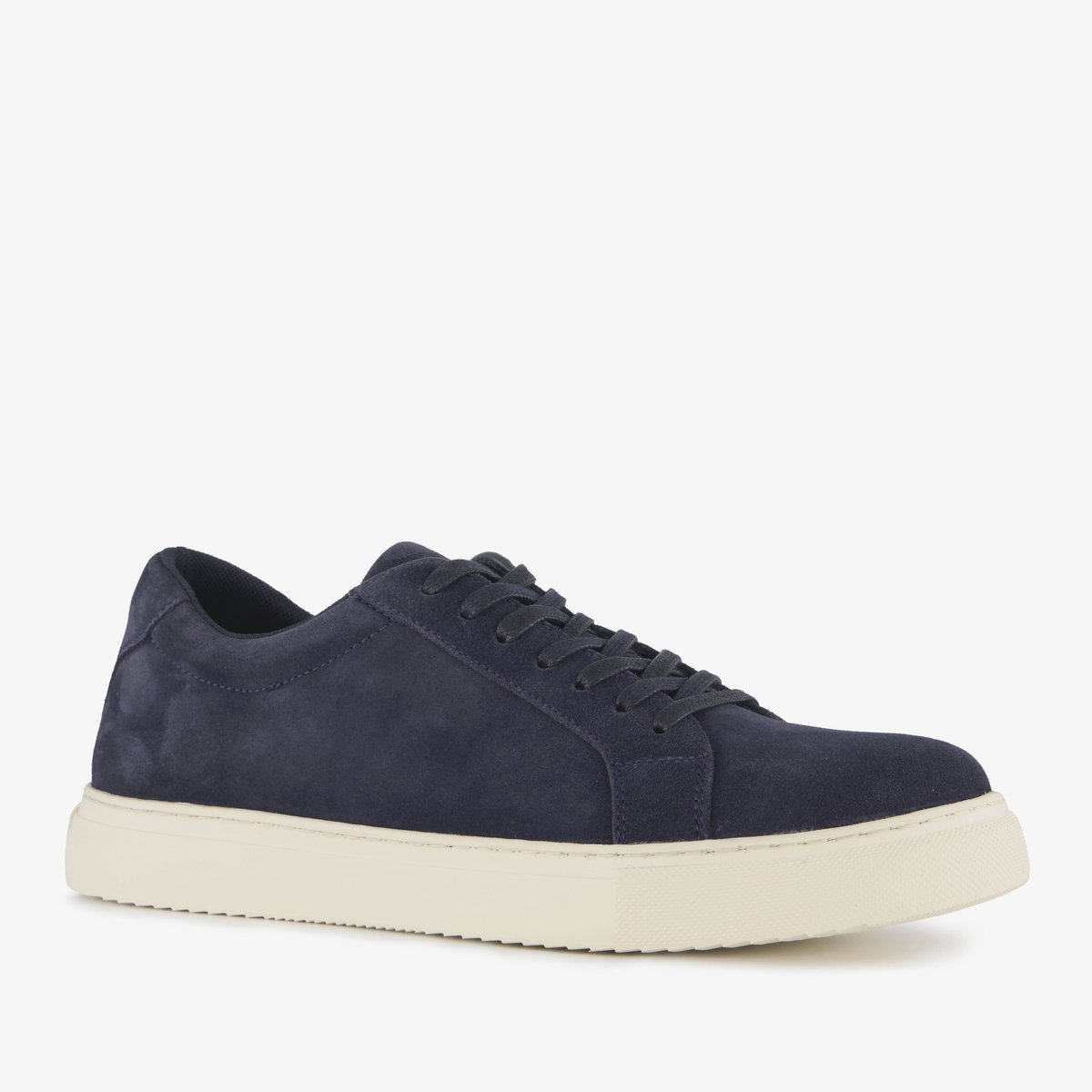 Van Beers suède heren sneakers donkerblauw - Maat 40