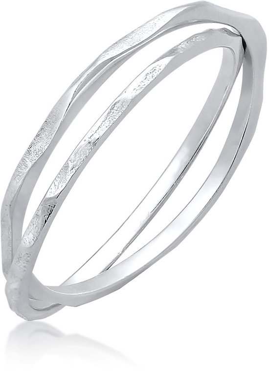 Elli - Ring - Dames Vintage Look Gewikkeld in 925 Sterling Zilver - Dames