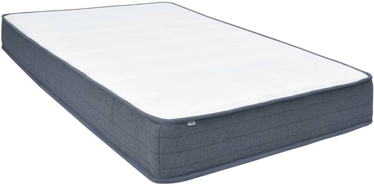 vidaXL - Boxspringmatras - 190x140x20 - cm - medium - zacht - stof