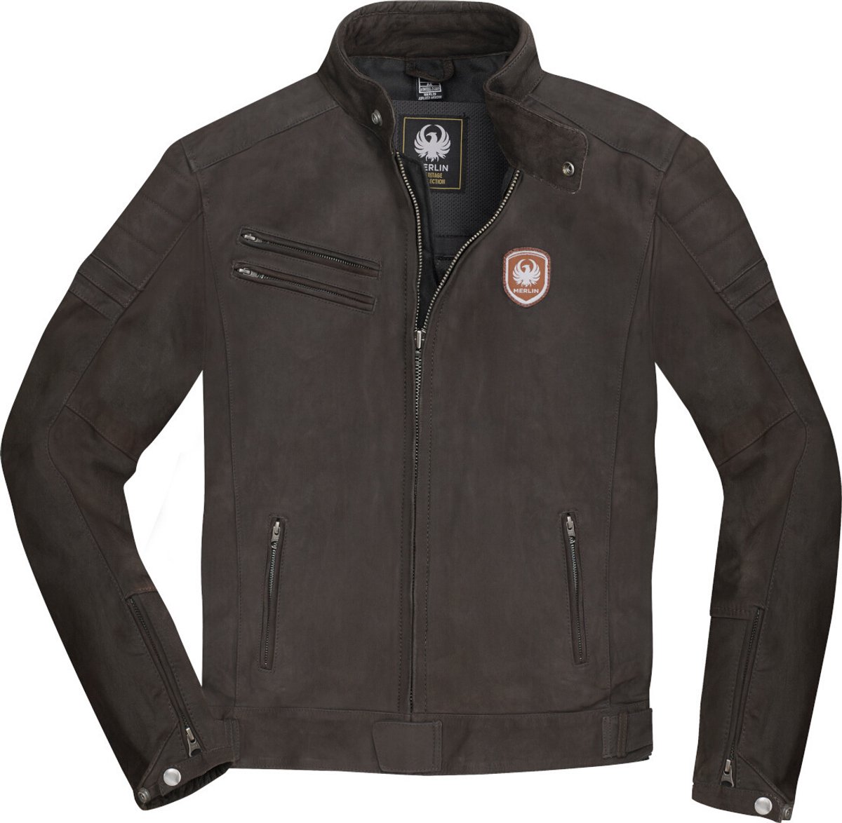 Merlin Alton Bruin Leren Motorjas - Jas