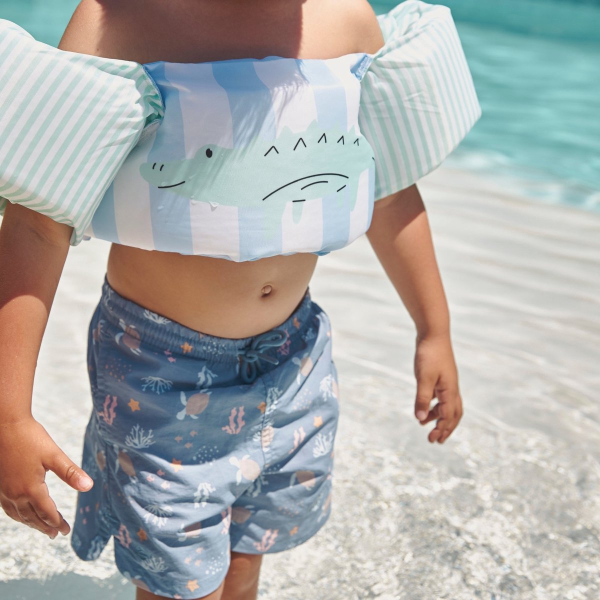 Swim Essentials Puddle Jumper - Groen Krokodil - Animal Bands - 2/6 Jaar — afbeelding 4