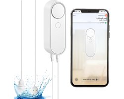 Water Leak Detector 2-in-1 WiFi Water Sensor Alarm with Remote Control Monitoring for Smart Home Kitchens