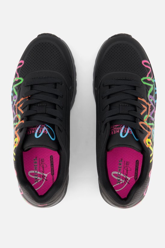 Skechers Baskets 314064L/BKMT UNO Lite Spread The Love Zwart Multi