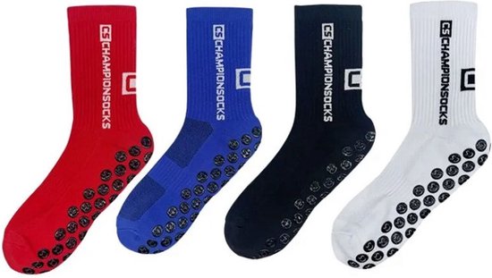 Zwarte sportsokken met grip - Anti slip sokken - Gripsokken - Sport sokken - Zwart - Voetbalsokken- Maat 39-44 - Sportocks - 1 paar - CHPN van Merkloos — afbeelding 3