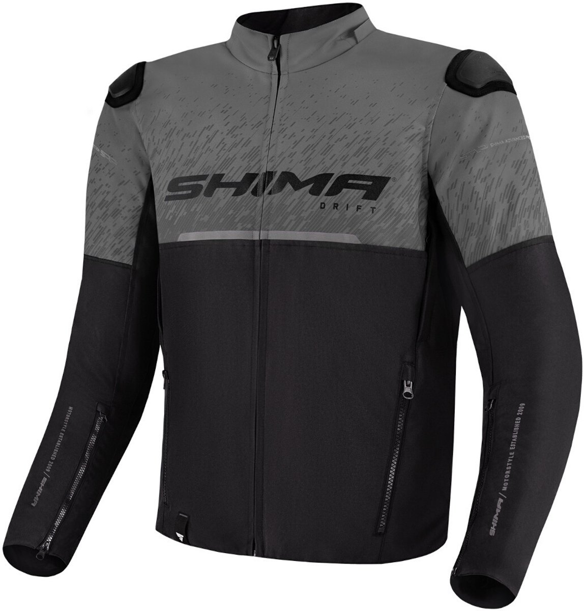 SHIMA Drift Zwart Grijs Textiele Motorjas - Jas
