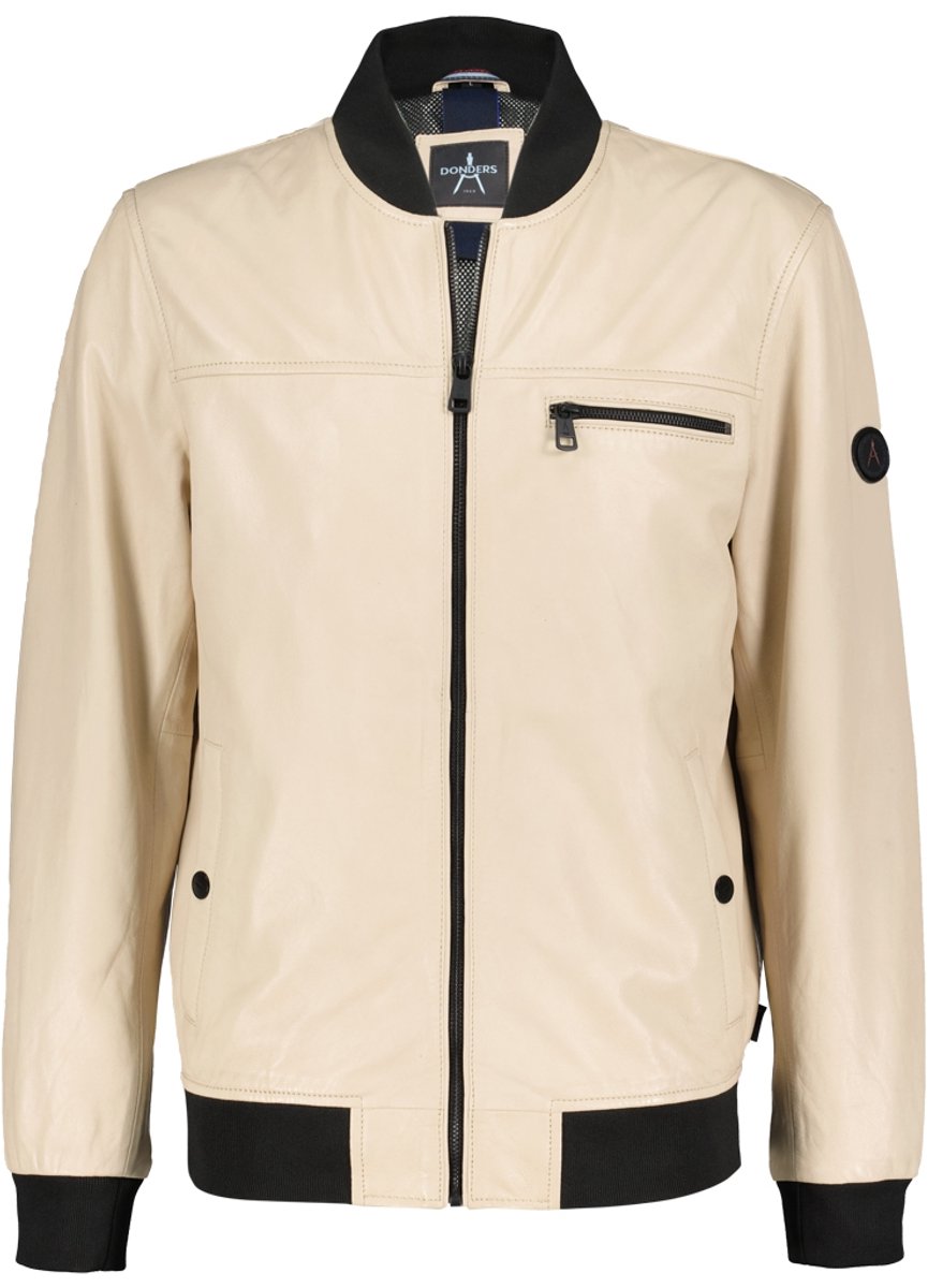 Inferno leren Bomber Jacket