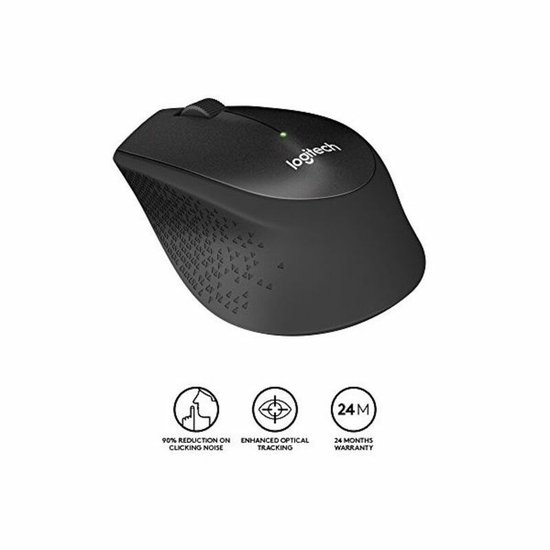 Logitech M330 Silent Plus - Draadloze Muis - Zwart