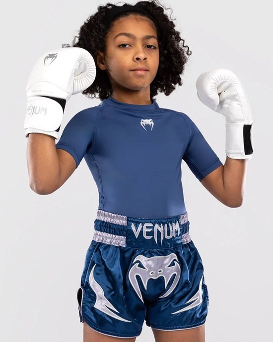 Shorts de Muay Thai Venum Inferno Kids Blauw - 14 ans