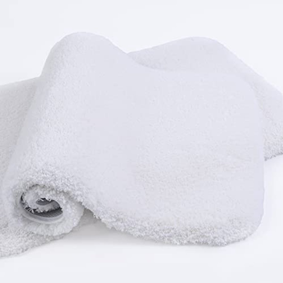 VANZAVANZU Badmat antislip 2 stuks Badmat Verdikt badkamertapijt Zachte badmat Pluizige microvezel badmat Superabsorberend Machinewasbaar 40 x 60 cm (wit)
