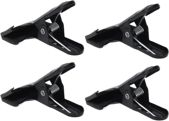 Foto: Houtbewerking 4 stks heavy duty anti slip metalen brede mond lente klemmen voor fotografie achtergronden