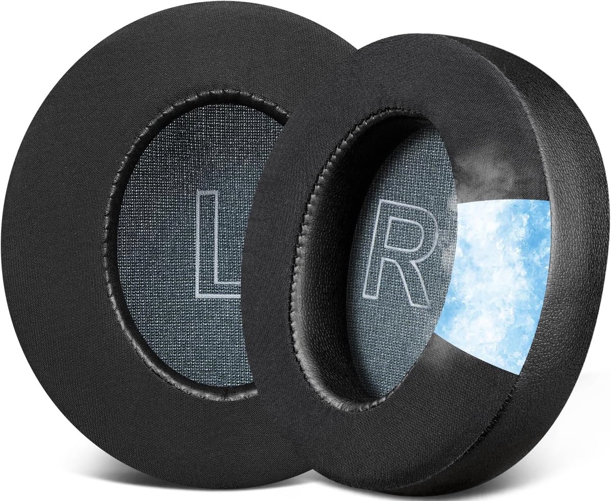 Cooling Gel Oorkussens voor Hoofdtelefoon - Vervangende Earpads en Cushions voor Geluidsisolatie - Zwart