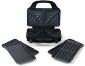 Bol.com Petra 3 In 1 Wafelijzer – Contactgrill – Tosti-Ijzer – Xl Platen aanbieding