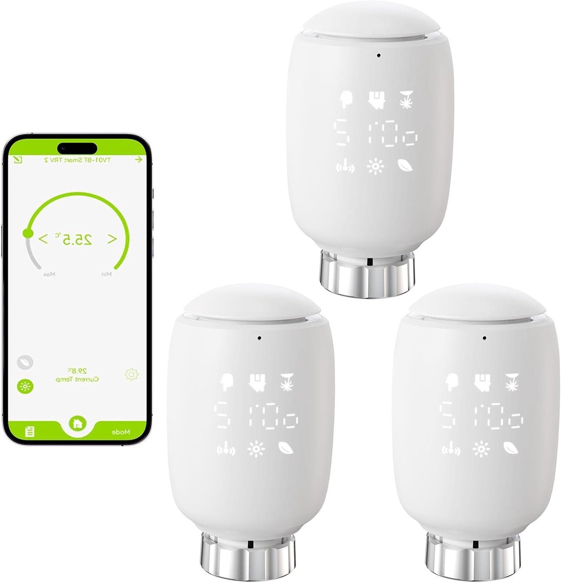 Tuya Smart Home Slimme radiatorthermostaat Zigbee wifi-verwarmingsthermostaat met app spraaktiming constante temperatuur energiebesparende verwarming Smart Switch - verpakking van 1