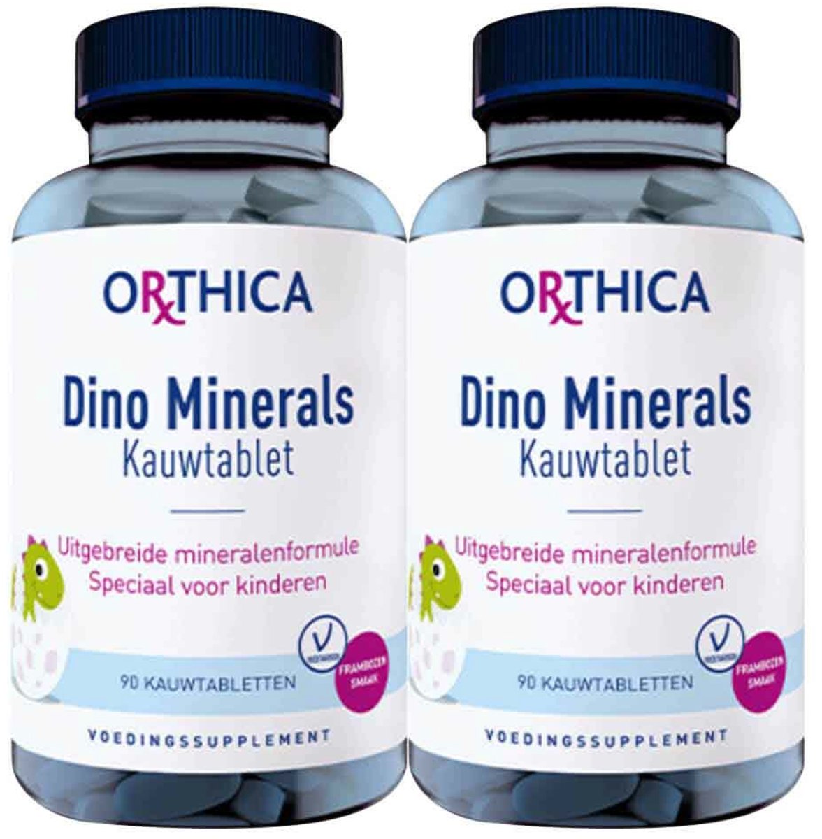 Orthica Dino Minerals - 2 x 90 kauwtabletten - Voordeelverpakking
