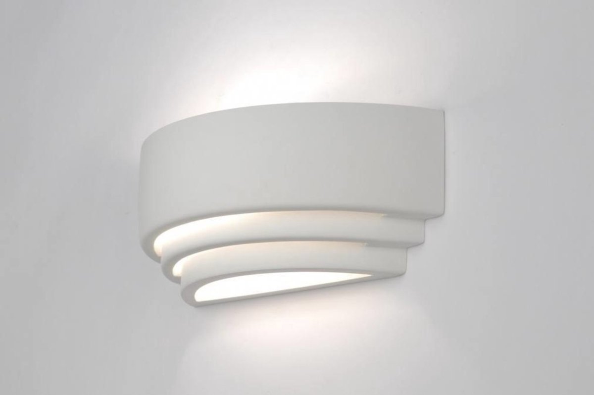 Lumidora Wandlamp 70811 - Voor binnen - ROME - G9 - Wit - Keramiek