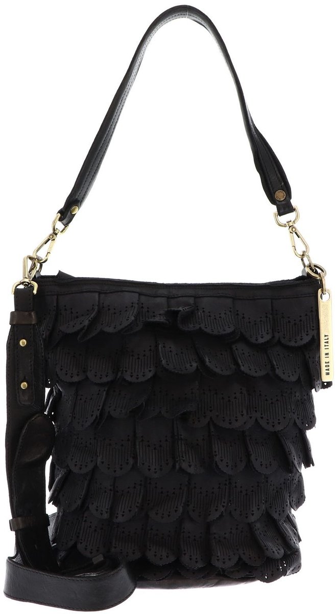 CATERINA LUCCHI Schoudertas Sorrento Asia Bucket Bag Nero Zwart