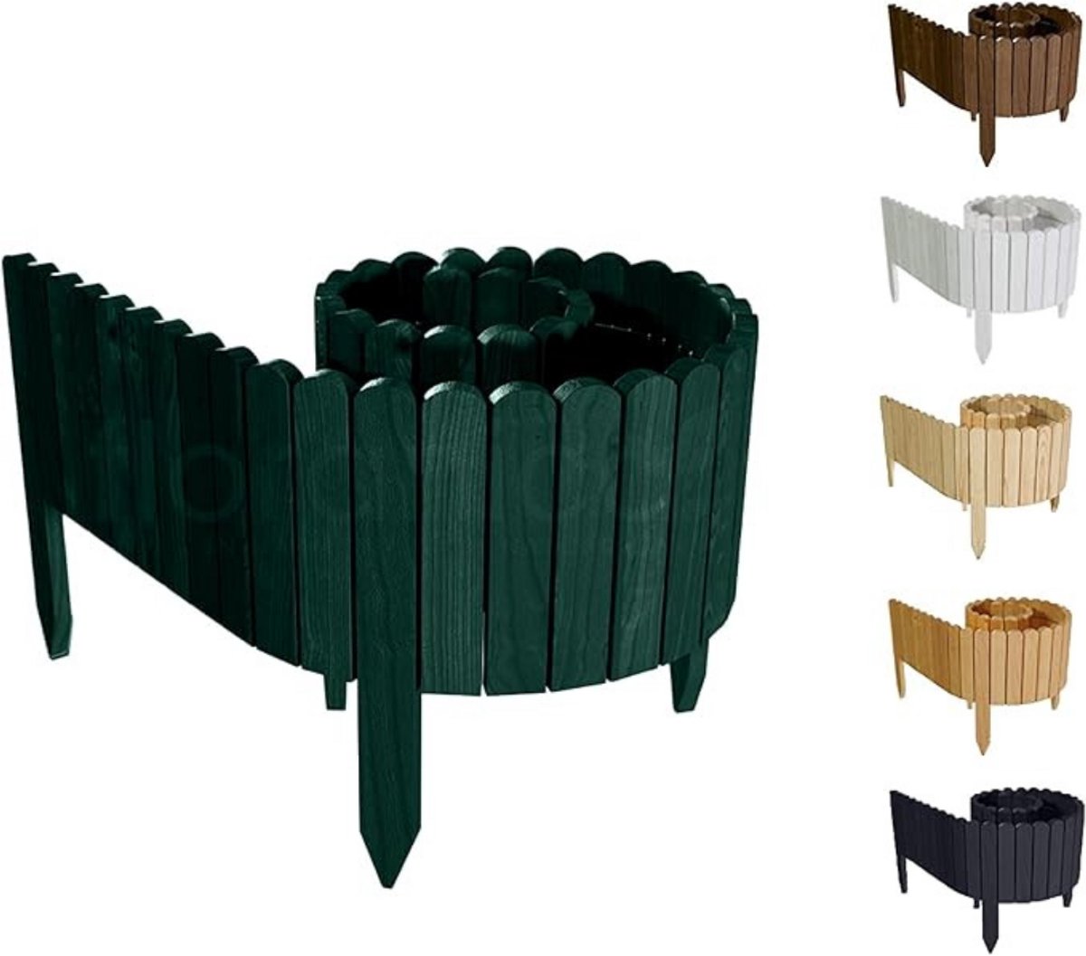 GTB® Borderrand op Rol - Borderrand - Perkland - Groen - 200cm x 2cm x 40cm