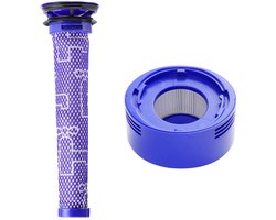 Voorfilter en nafilter Geschikt voor Dyson V8 stofzuiger 2 delen