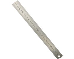HELIOS PREISSER stalen liniaal L.300mm STA buigzaam verdeling A =mm/mm - 460207