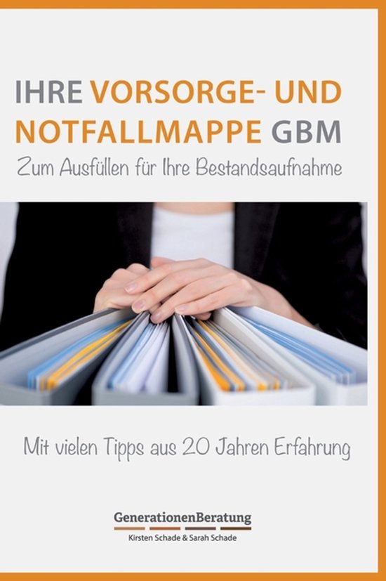 Vorsorge- und Notfallmappe GBM - cover