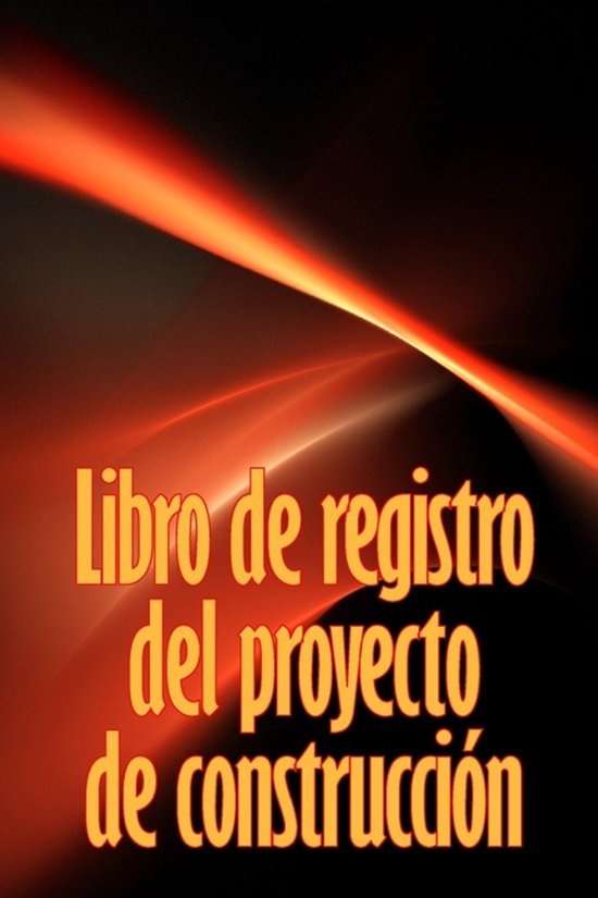 Libro de registro del proyecto de construcción - cover