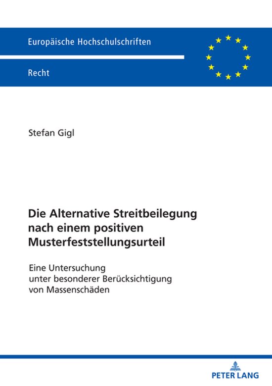Europäische Hochschulschriften Recht-Die Alternative Streit ... - cover