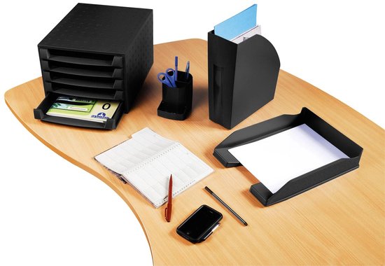 Exacompta Pot à crayons mini octo Ecoblack - Noir - 675014D