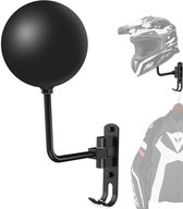 Support Casque Moto Mecmbj Rotatif 180° | Fixation Murale Sans Perçage | Crochet Intégré | Capacité 15kg