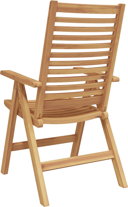 vidaXL - Chaises de jardin - 2 pièces - Bois de teck Massief