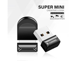 USB Stick 128GB – Snelle Mini Pen Drive met Sleutelhanger | Zwarte USB 2.0 Geheugenstick voor Opslag, Back-up, Bestanden, Foto’s & Relatiegeschenken
