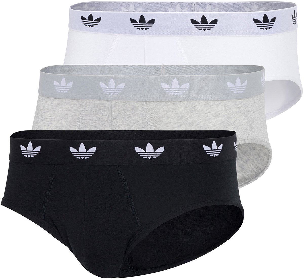 adidas Originals 3PK Brief - Comfort Flex Cotton - Onderbroek Mannen - 3x zwart