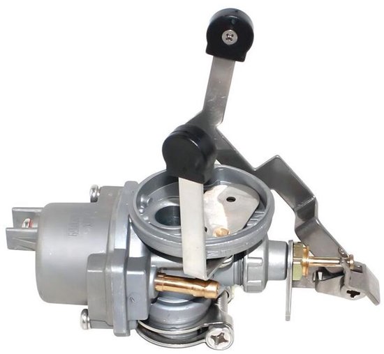 Motorboot Verano 380 met 5pk buitenboordmotor Tohatsu op trailer